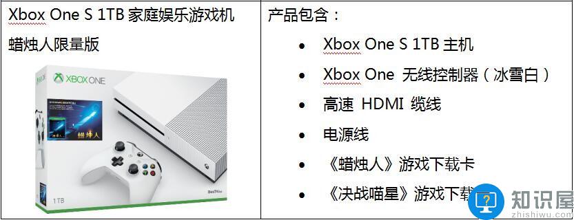 Xbox One S国行售价公布 官方售价2399起