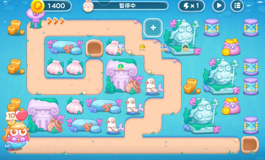 保卫萝卜4海的闺女第108关攻略