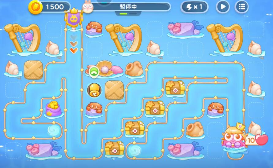 保卫萝卜4海的闺女第107关攻略