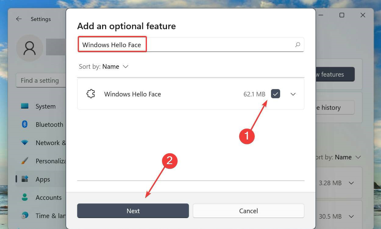 win11电脑怎么安装Hello面部驱动程序?