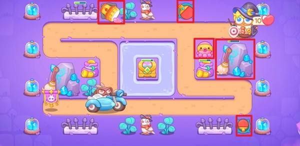 保卫萝卜4阿波与魔法宝藏第117关通关攻略