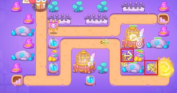 保卫萝卜4阿波与魔法宝藏第111关通关攻略