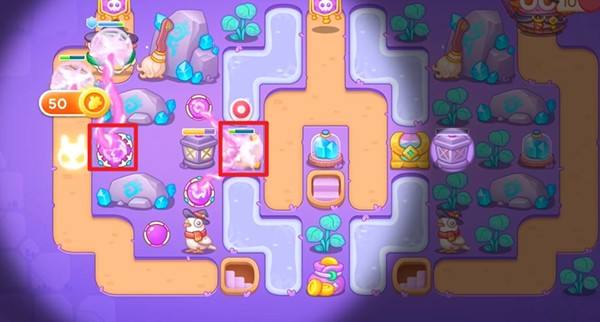 保卫萝卜4阿波与魔法宝藏第108关通关攻略