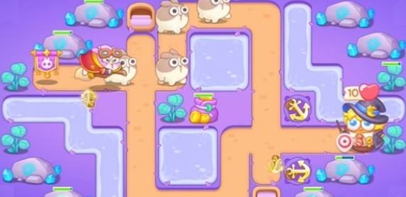 保卫萝卜4阿波与魔法宝藏第105关通关攻略