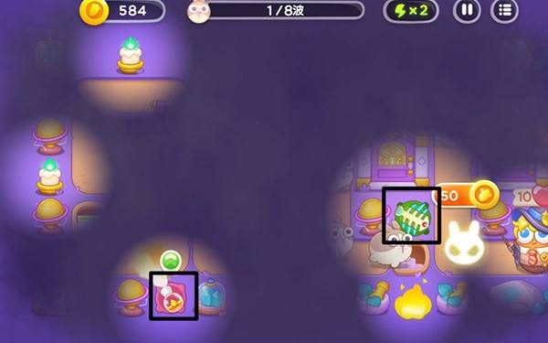 保卫萝卜4阿波与魔法宝藏第100关通关攻略