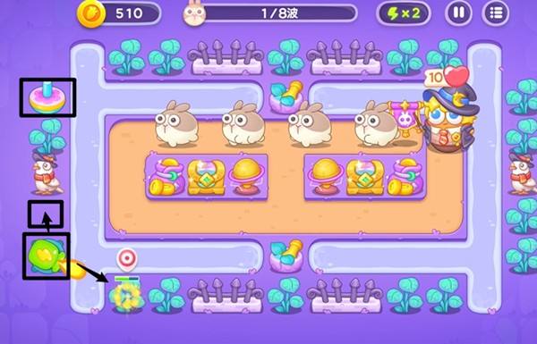 保卫萝卜4阿波与魔法宝藏第98关通关攻略