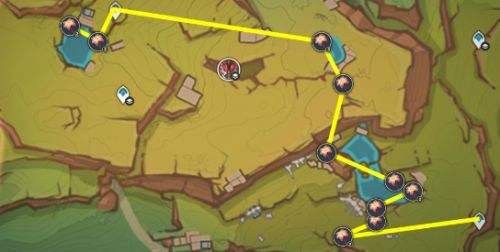 《原神》灼灼彩菊位置分布及最高效采集路线